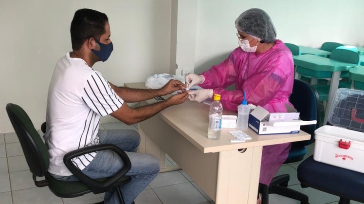 A ação segue o Protocolo de Biossegurança do IFPB. Os servidores e terceirizados também receberam kits de proteção contra Covid