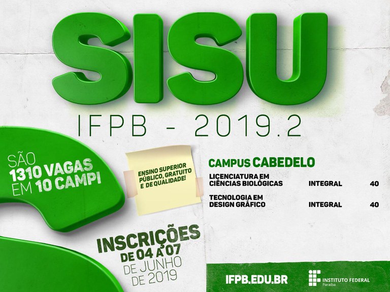 Sisu 2019.2 - Campus Cabedelo