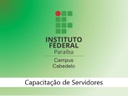 Capacitação de Servidores