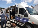 Hospital da cidade de Itaporanga recebendo o material