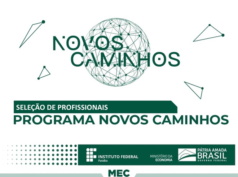 Processo Seletivo Simplificado de profissionais - Programa Novos Caminhos