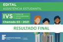 Resultado Final IVS 2021 - Chamada 03