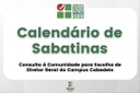 Calendário de Sabatinas