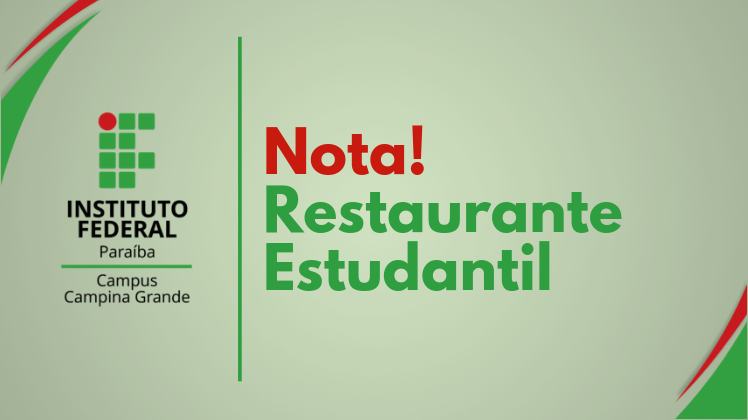 Nota Restaurante estudantil 2019