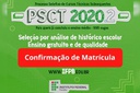 psct 2020.2 confirmação de matrícula