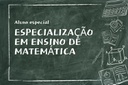 Aluno especial Aluno especial