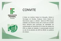 Convite 10 Anos Campus Cabedelo