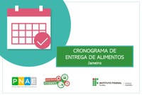 Cronograma de Entregas de Alimentos - Janeiro de 2022