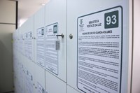 Guarda volumes da nova Biblioteca