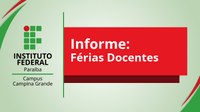férias docentes