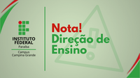 Nota direção de ensino