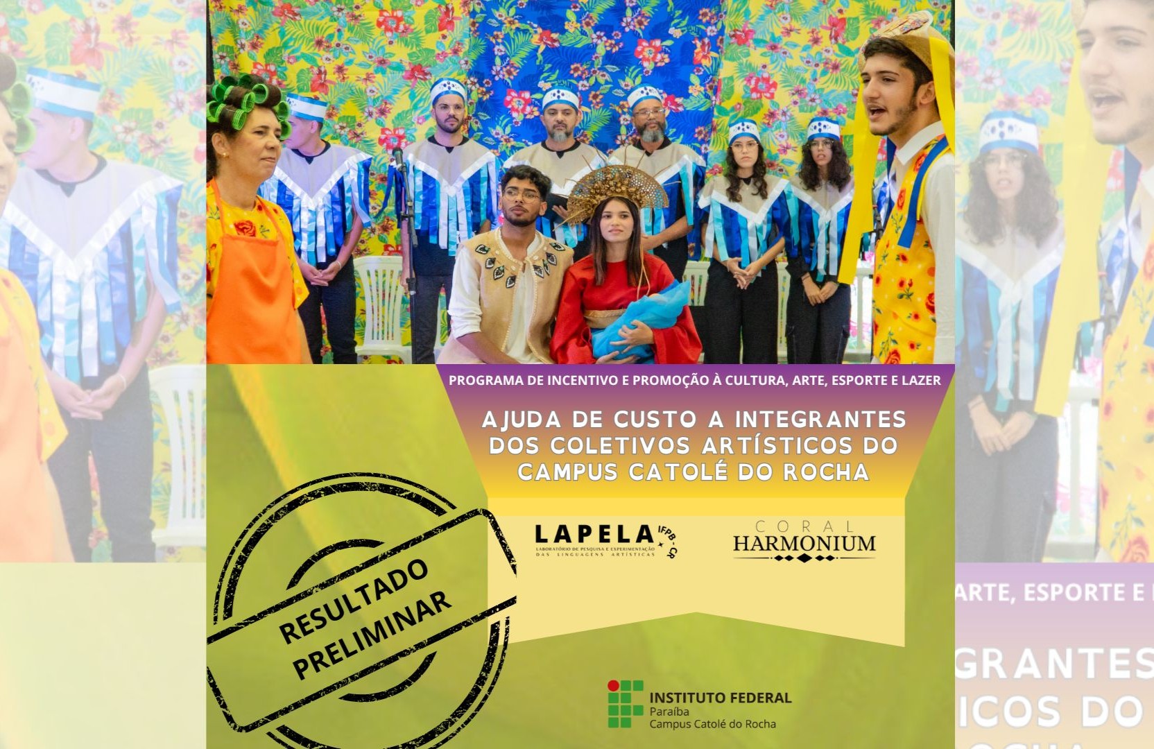 Edital de incentivo à diversas atividades