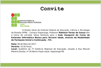 Convite - Informática para a Terceira Idade