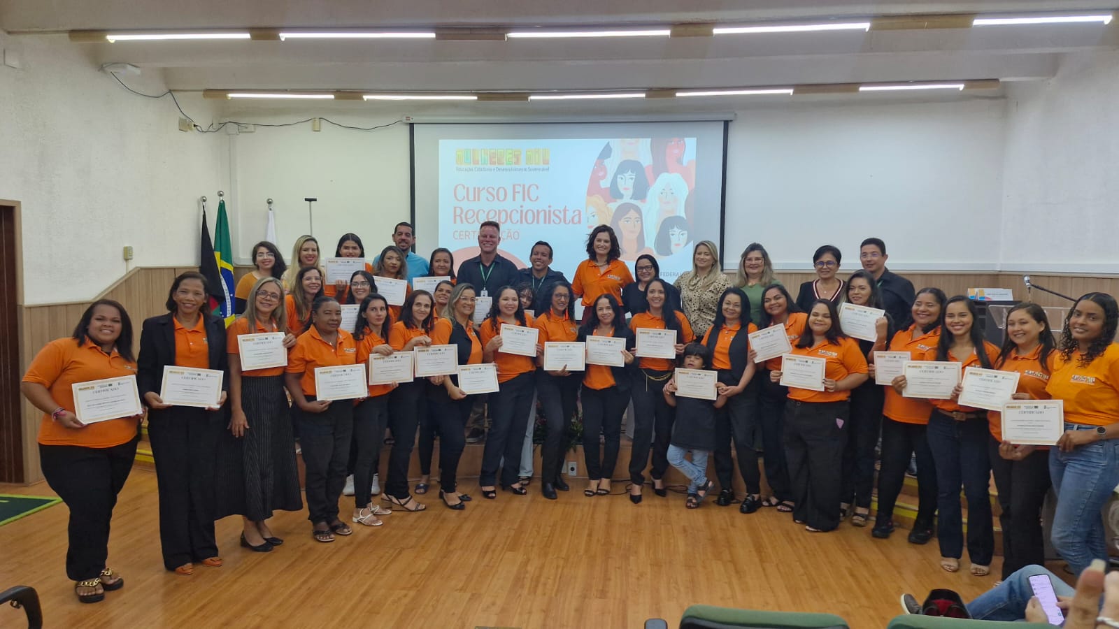 Certificação do Curso de Recepcionista