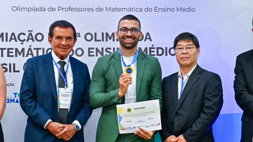 Professor do IFPB é medalhista de ouro em Olimpíada Nacional de Educação