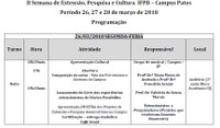 II Semana de Extensão