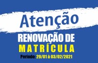 Renovação de matrícula