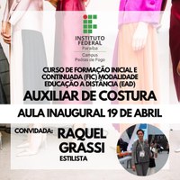 Confirmação de matrícula - auxiliar de costura 2021