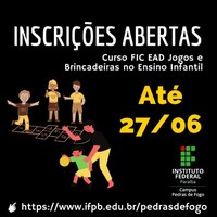 curso fic jogos e brincadeiras no ensino