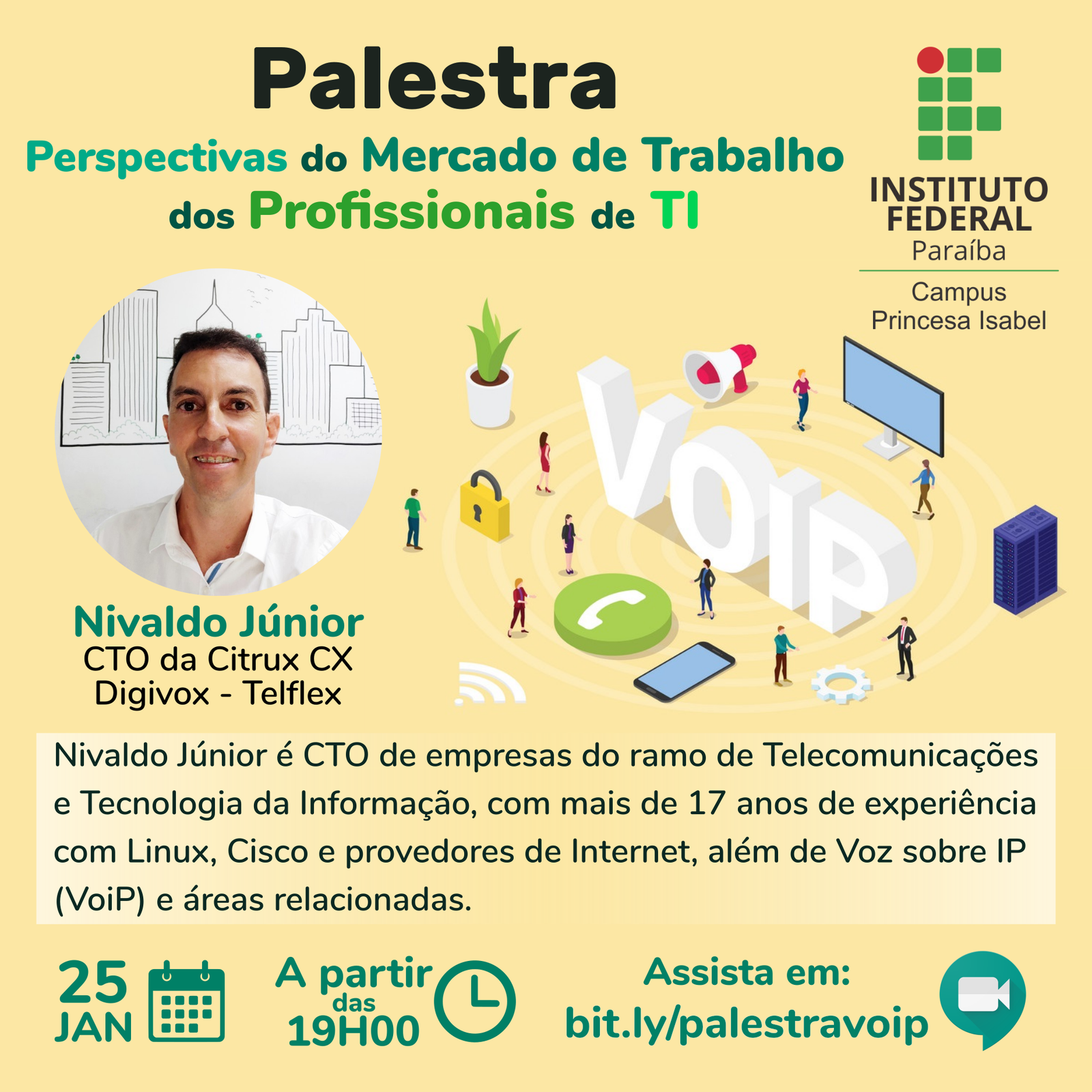 Palestra - Perspectivas do Mercado de Trabalho dos Profissionais de TI
