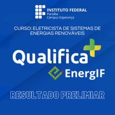 CURSO FIC - ELETRICISTA DE SISTEMAS DE ENERGIAS RENOVÁVEIS