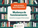 A biblioteca Nilo Peçanha funcionará parcialmente nos dias 21 a 23 A biblioteca Nilo Peçanha funcionará parcialmente nos dias 21 a 23