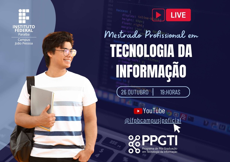 Tramissão de live sobre o edital 