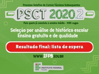 A partir amanhã, os candidatos matriculados receberão orientações para 1º acesso ao Suap, via e-mail