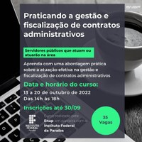 Curso Gestão e Fiscalização e Contratos
