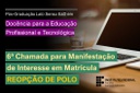 Chamada Especialização DocentEPT - Reopção de Polo Chamada Especialização DocentEPT - Reopção de Polo