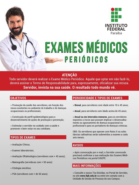 Exames médicos periódicos