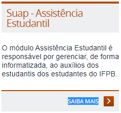 Assistência Estudantil - SAIBA MAIS