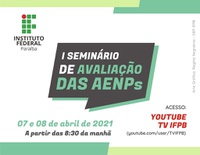 Evento começou nesta quarta e segue até amanhã (08) com transmissão pela TV IFPB