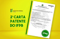 Esta é a segunda carta patente recebida pelo IFPB em menos de 5 anos