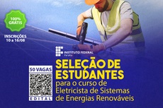 IFBA: inscrições no Processo de Seleção no curso FIC de Eletricista de  Sistemas de Energias Renováveis - Jequié Notícias - O Portal Mais Quente da  Cidade