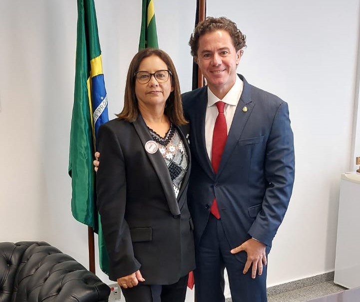 Mary Roberta Meira Marinho se encontrou com o senador Veneziano Vital do Rêgo