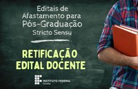 Retificação edital