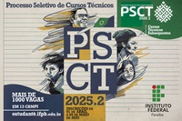 Seleção para cursos técnicos subsequentes ao ensino médio oferece oportunidades em 13 campi. Inscrições até 5 de maio
