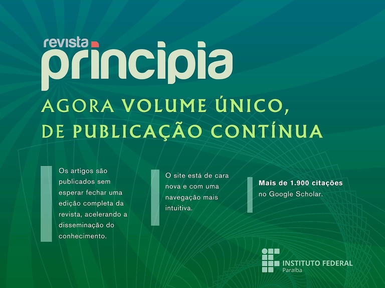 A partir deste ano, a revista passa a adotar o sistema de volume único com publicação contínua, que agiliza a divulgação científica