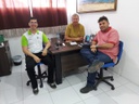 Professor José Anderson, Diretor Fred Campos e Representante da Empresa Tubo Tec, Helder Gomes