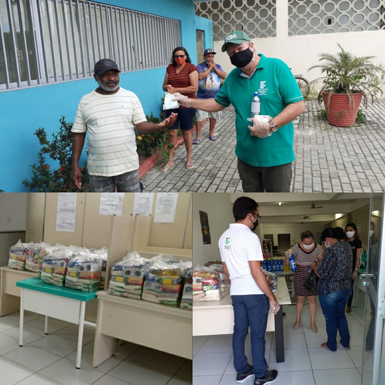 A entrega foi feita a partir do Projeto IFPB Solidário.