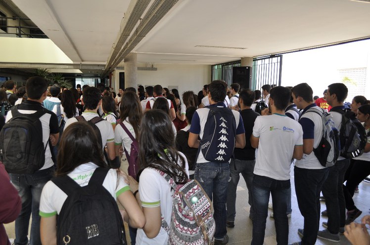 Momento de descontração no hall de entrada