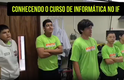 Alunos do PartiuIF conhecem o curso de informática do IFPB