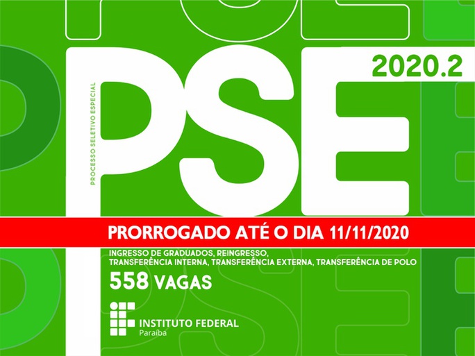 São mais de 550 vagas para transferência interna, externa, de polo, reingresso e ingresso de graduados