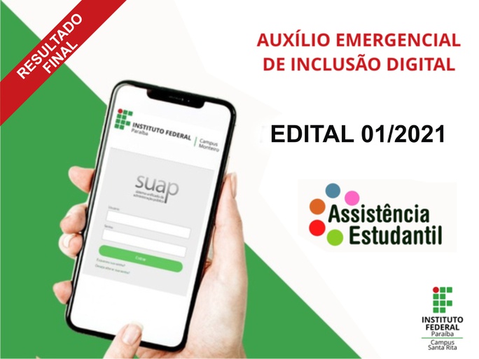 Os(as) estudantes contemplados(as) deverão anexar o Termo de Compromisso e inserir os dados bancários no SUAP.