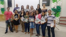 Cursistas presentes na aula inaugural