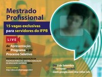 Também serão apresentadas informações sobre o processo seletivo para a turma 2021