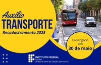 Recadastramento auxílio transporte