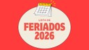 MGI divulga lista de feriados e pontos facultativos de 2026