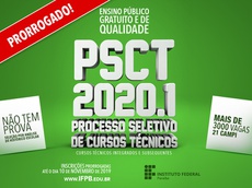 Inscrições para os cursos do Campus Sousa vão até 10 de novembro